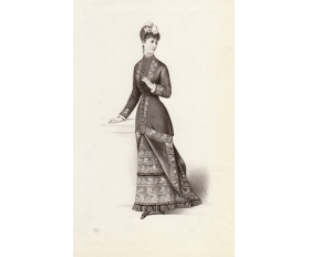 1879 год. Мода Парижа, старинная литография