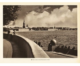 1957 год. Спуск к Неве на стрелке Васильевского острова
