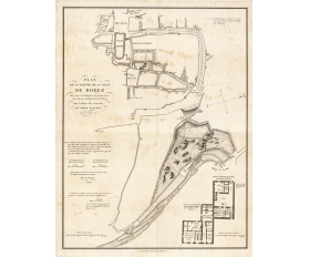 1800-е гг. План города Родез, Франция