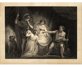 1799 год. Тимон, нашедший клад золота в пещере, огромная гравюра