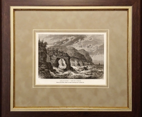 Гравюра в обрамлении, 1881 год, залив Чихачева, Дальний Восток