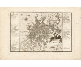 Антикварный план Москвы 1783 года - купить раритет в магазине гравюр
