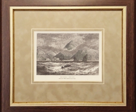 1881 год. Охотское море, порт Аян, Дальний Восток, в раме