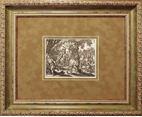 1630-е гг. Батальная сцена, раритет, гравюра Мериана