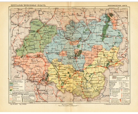 1934 год. Карта Центрально-черноземной области РСФСР