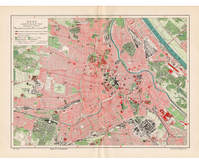 1928 год. План города Вена, Австрия