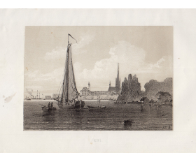 1856 год. Киль, Балтийское море, Германия, литография