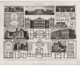 1870-е гг. Планы и виды общественных зданий, Германия