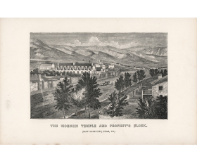 1880-е гг. Храм Мормонов, Солт-Лейк-Сити, Юта, США