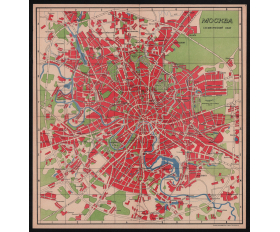 1966 год. Схематический план города Москвы