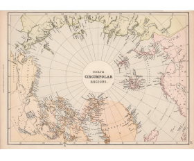 1880-е гг. Карта неисследованной Арктики