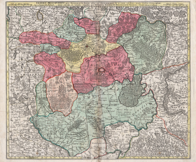 1750-е гг. Антикварная карта Империи Московитов