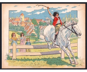 1903 год. Молодой всадник Мюрат, хромолитография