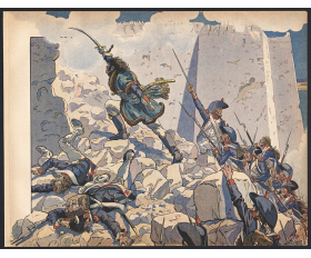 Осада Акры Наполеоном в 1799 году, хромолитография 1903 года