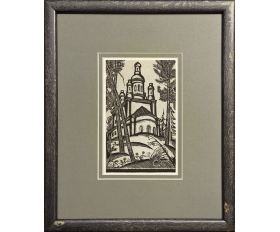 1969 год. Соловки, Анзеры, Голгофораспятский скит, в раме