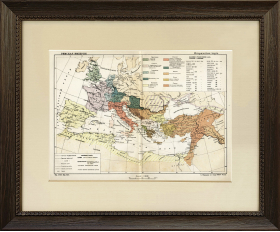 1941 год. Римская империя - купить карту в Старинной гравюре