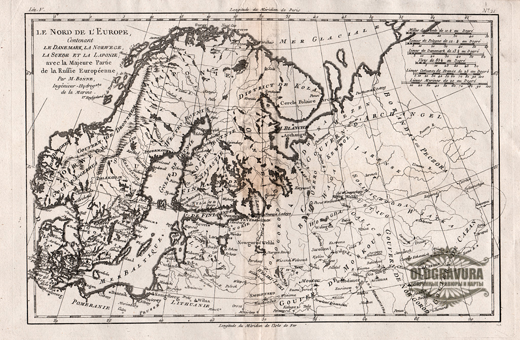 Карта 1780 года