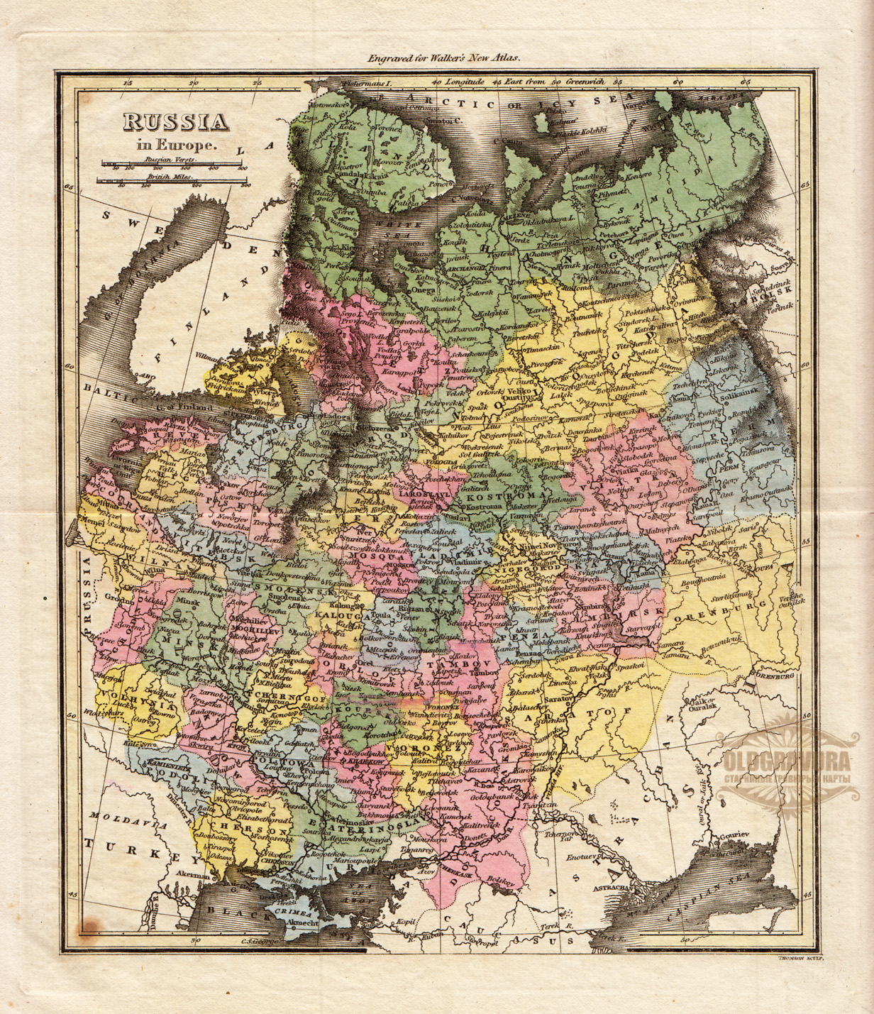 Карта 1816 года